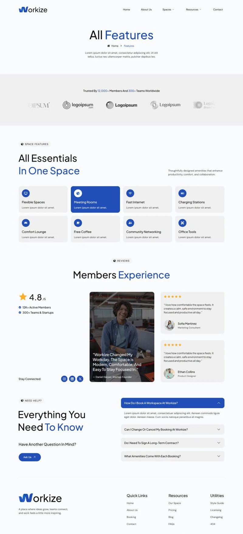 场馆 Elementor 模板功能特色预览