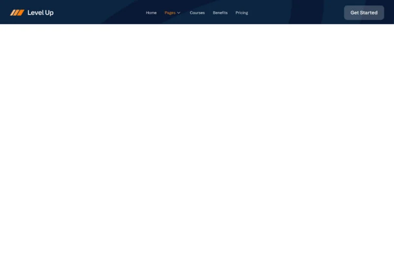 在线课程教育Elementor网站模板_一键导入快速建站插图6-WP资源海 教育/培训 Elementor 模板页眉预览