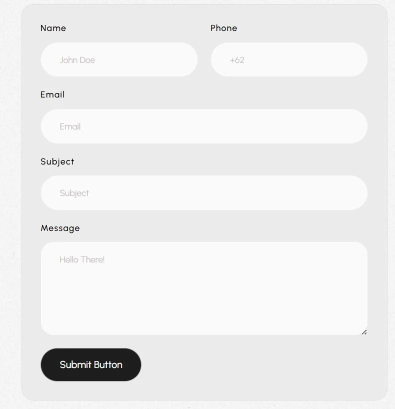 企业 Elementor 模板联系表单预览