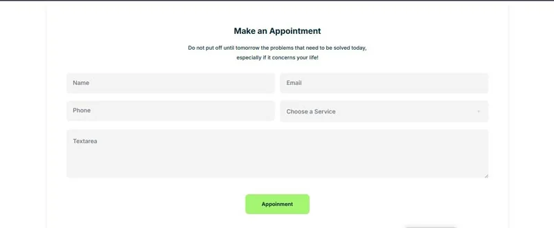 管道维修服务Elementor网站模板_一键导入快速建站插图6-WP资源海 维修 Elementor 模板表单预览