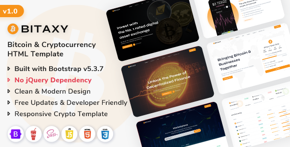 Bitaxy 比*币数字资产 HTML5 模板