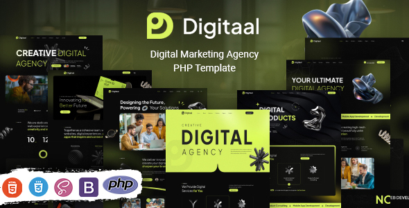 Digitaal 数字营销机构 PHP 模板