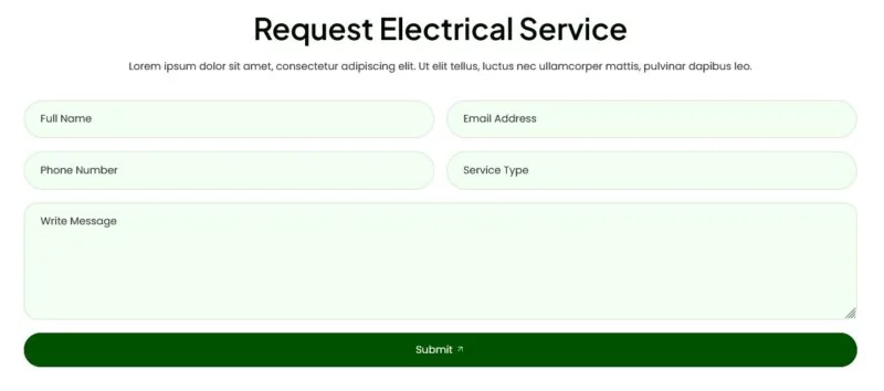 维修 Elementor 模板联系表单预览