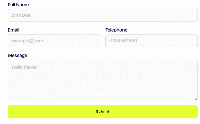 IT互联网 Elementor 模板联系表单预览