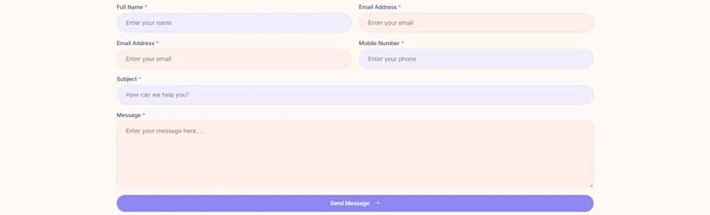 心理咨询与心理健康Elementor网站模板_一键导入快速建站插图2-WP资源海 健康/医药 Elementor 模板联系表单预览
