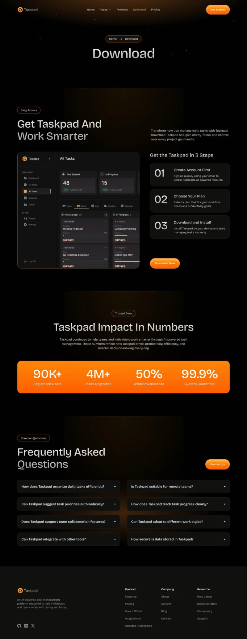 AI Elementor 模板下载页面预览