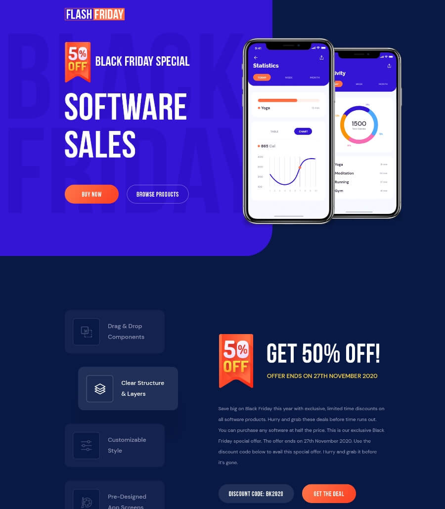 FlashFriday - Black Friday Landing Page
