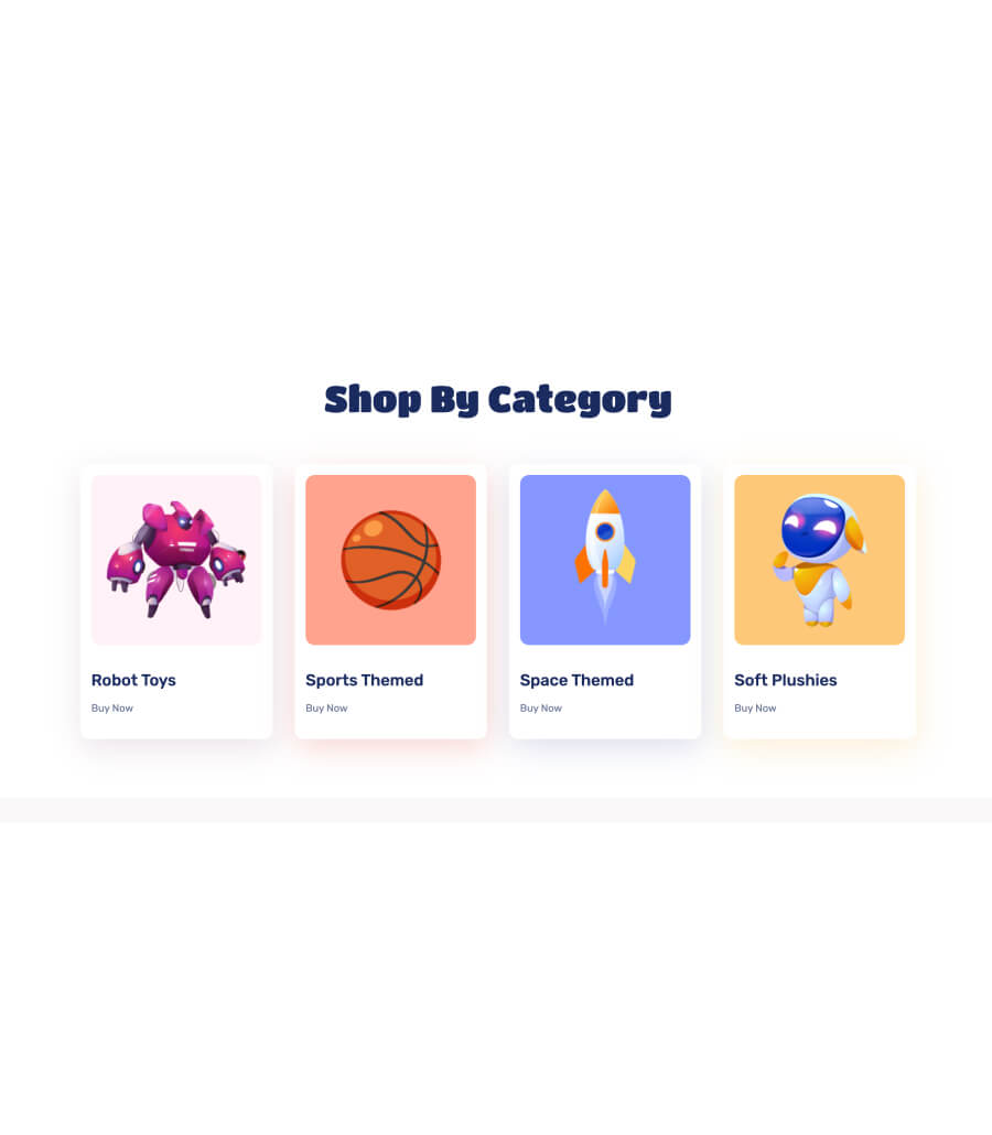 Fun Zone Shop Categories Section For Gutenberg