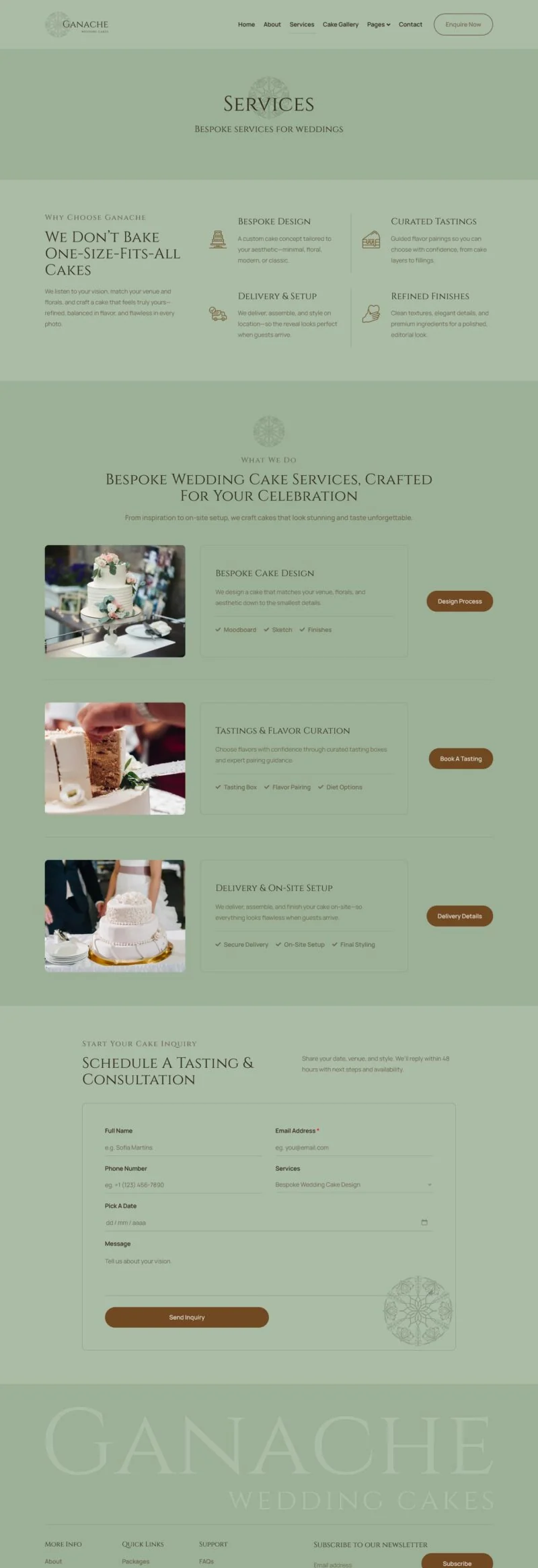 婚礼蛋糕烘焙店Elementor网站模板_一键导入快速建站插图3-WP资源海 婚礼/婚庆 Elementor 模板服务页面预览