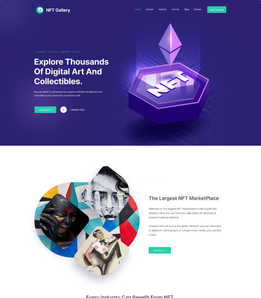 NFTGallery Home Page