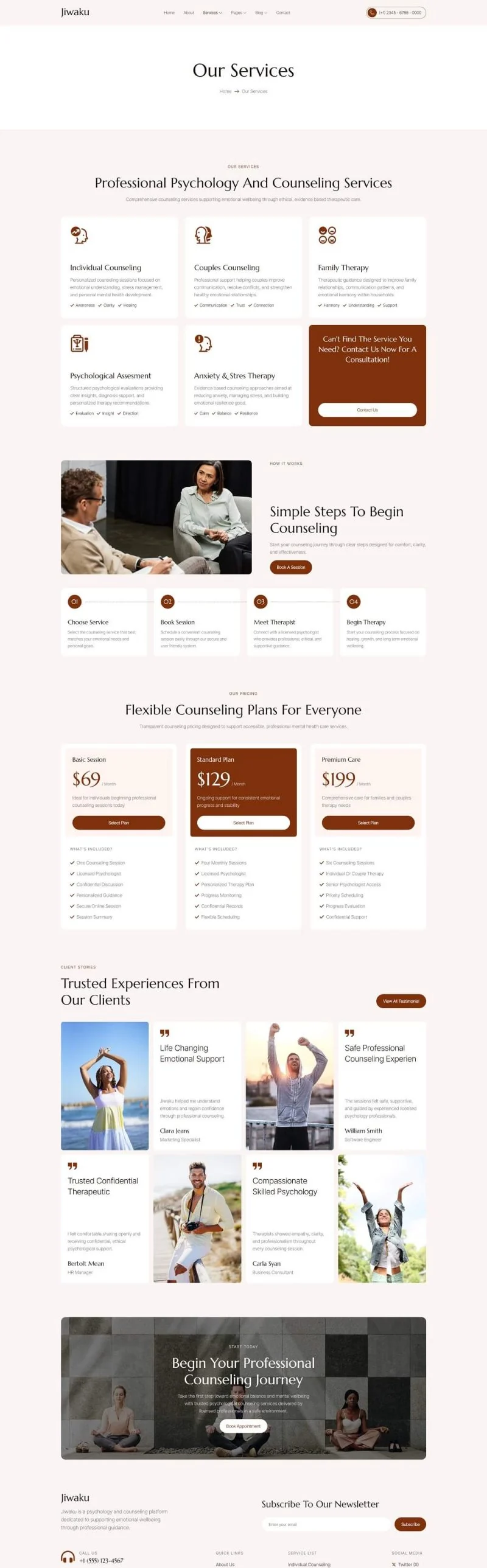 健康/医药 Elementor 模板服务页面预览
