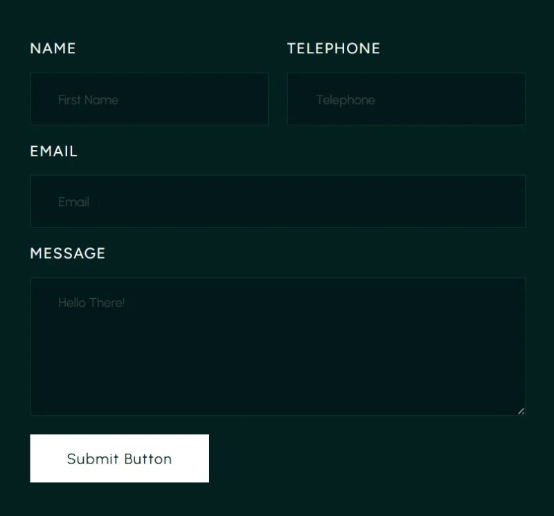 建筑/地产 Elementor 模板联系表单预览