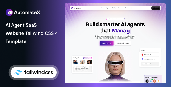 Automatex 智能着陆页 HTML 模板