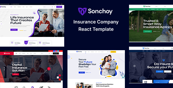 Sonchoy 保险公司数字代理业务 React 模板