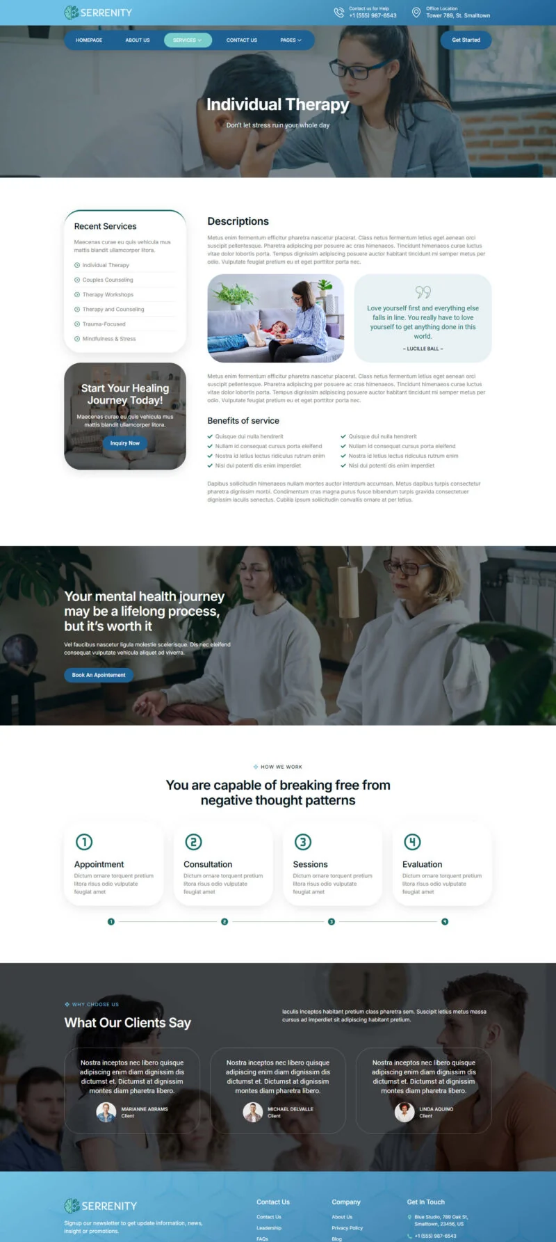 健康/医药 Elementor 模板服务详情预览