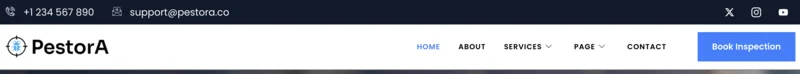 家政 Elementor 模板页眉预览