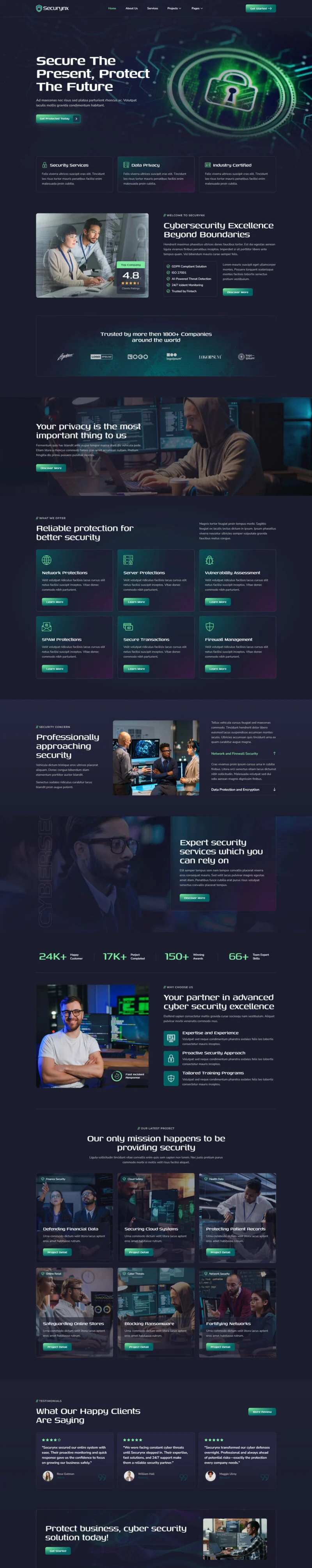 IT互联网 Elementor 模板首页预览