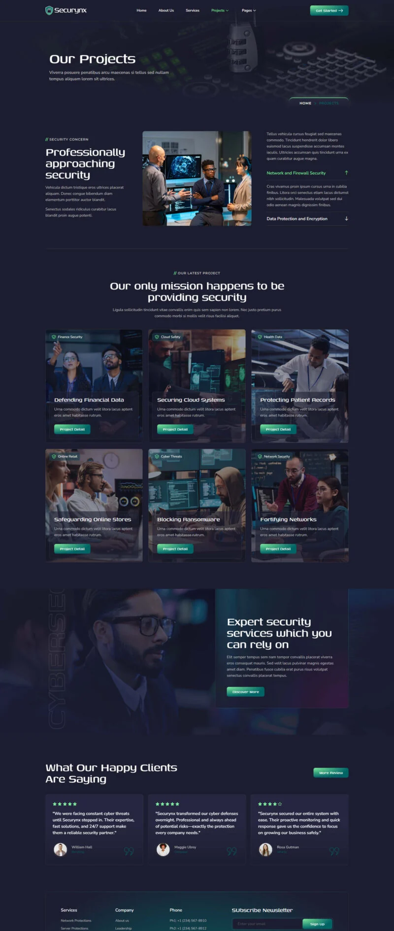 IT互联网 Elementor 模板项目案例预览