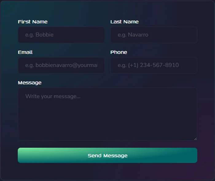 IT互联网 Elementor 模板联系表单预览