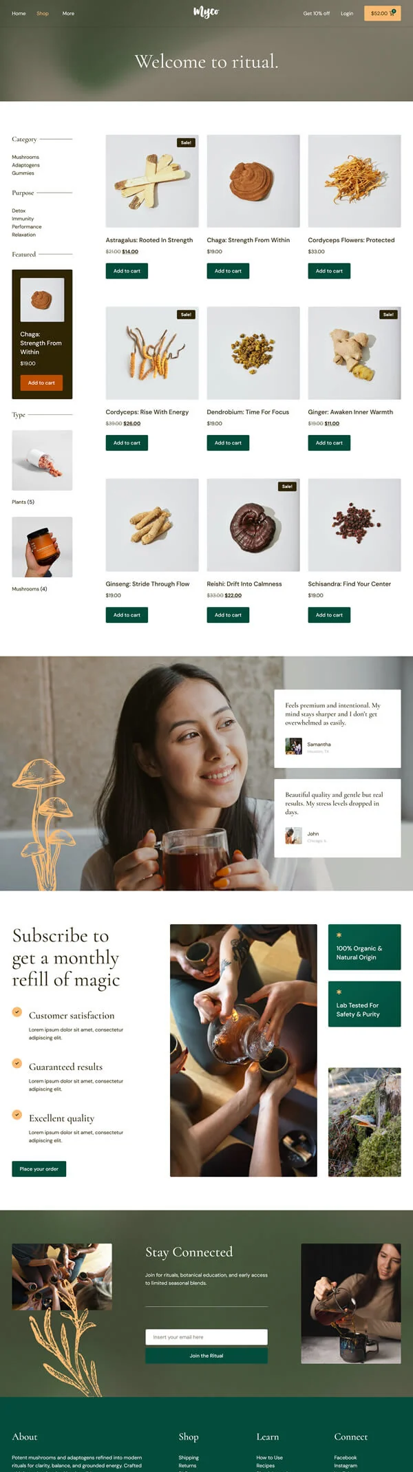 健康/医药 Elementor 模板商店页面预览