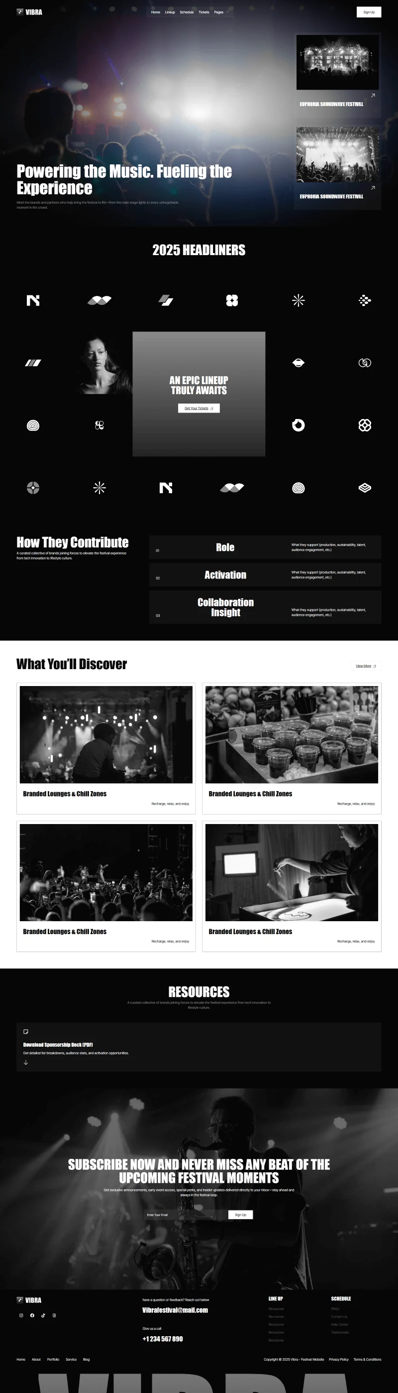 音乐节与现场演出Elementor网站模板_一键导入快速建站插图3-WP资源海 活动/赛事 Elementor 模板赞助商与合作伙伴预览