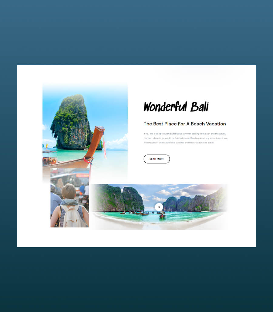 Wanderly About Section For Gutenberg
