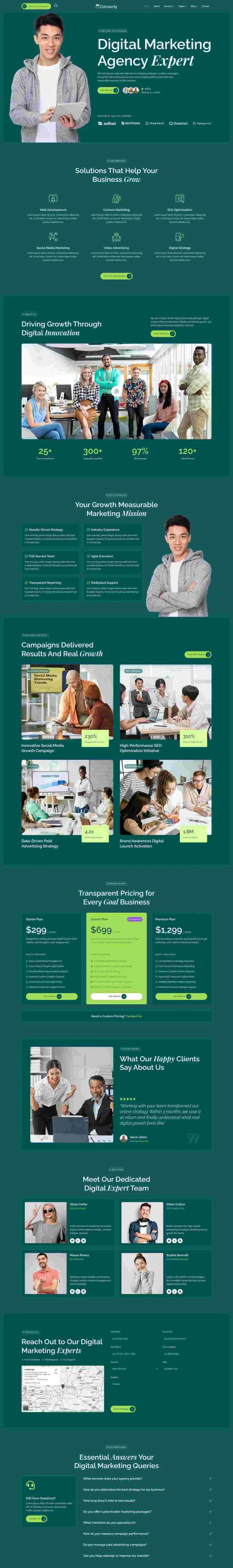 数字营销代理公司Elementor网站模板_一键导入快速建站插图1-WP资源海 广告/营销 Elementor 模板首页预览