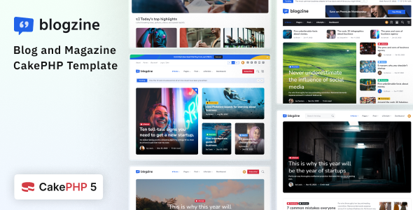Blogzine 博客杂志 CakePHP 模板