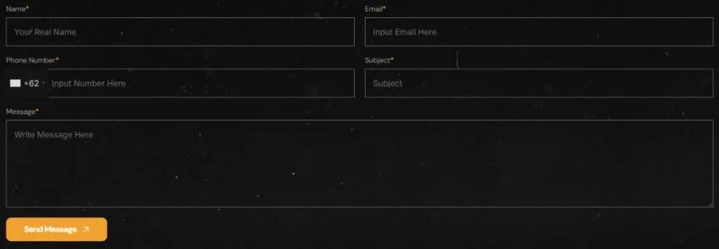 影视制作Elementor网站模板_一键导入快速建站插图7-WP资源海 多媒体 Elementor 模板联系表单预览