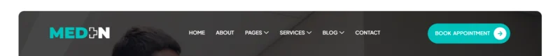 健康/医药 Elementor 模板页眉预览