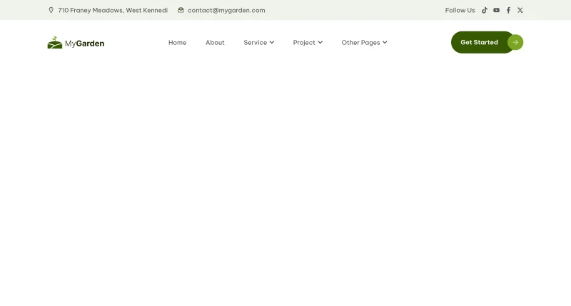 园林景观与园艺Elementor网站模板_一键导入快速建站插图6-WP资源海 💐花卉/绿植 Elementor 模板页眉预览