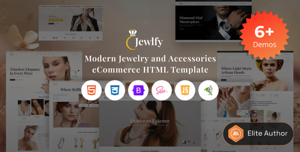 Jewlfy 珠宝电商 HTML 模板