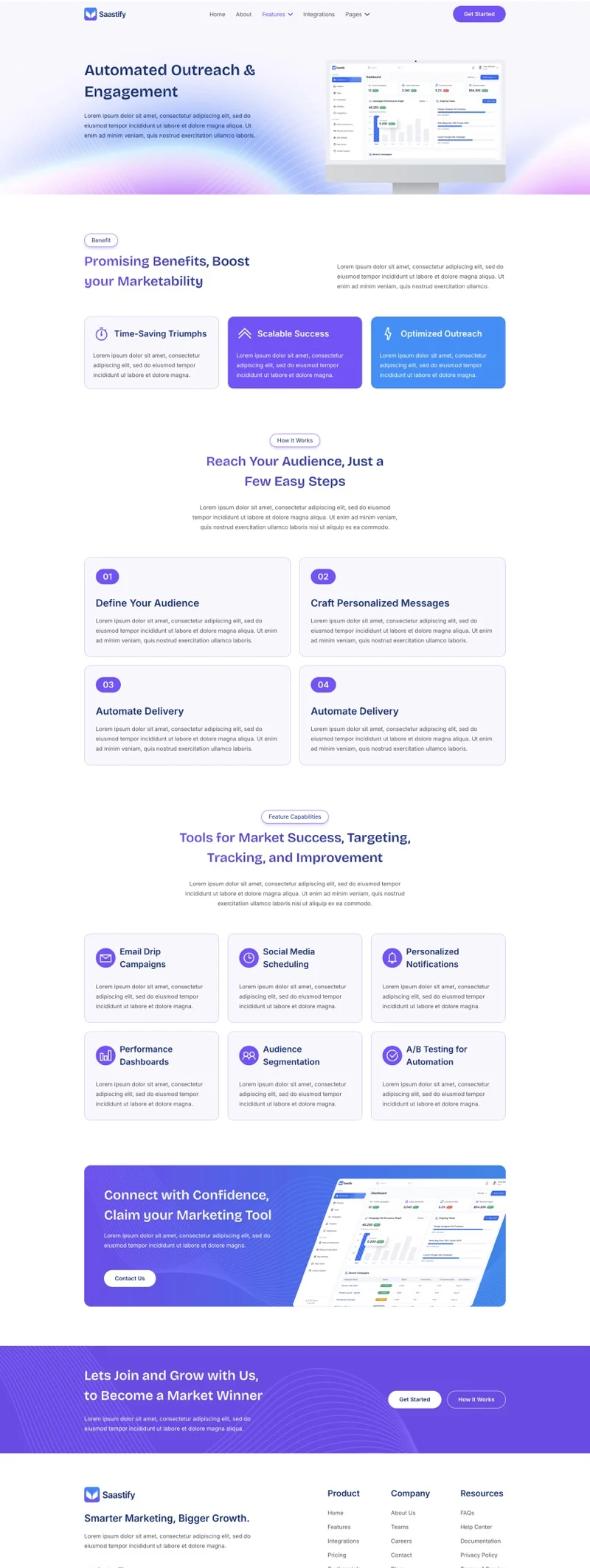 SaaS 科技创业公司Elementor网站模板_一键导入快速建站插图5-WP资源海 软件/开发 Elementor 模板功能详情预览
