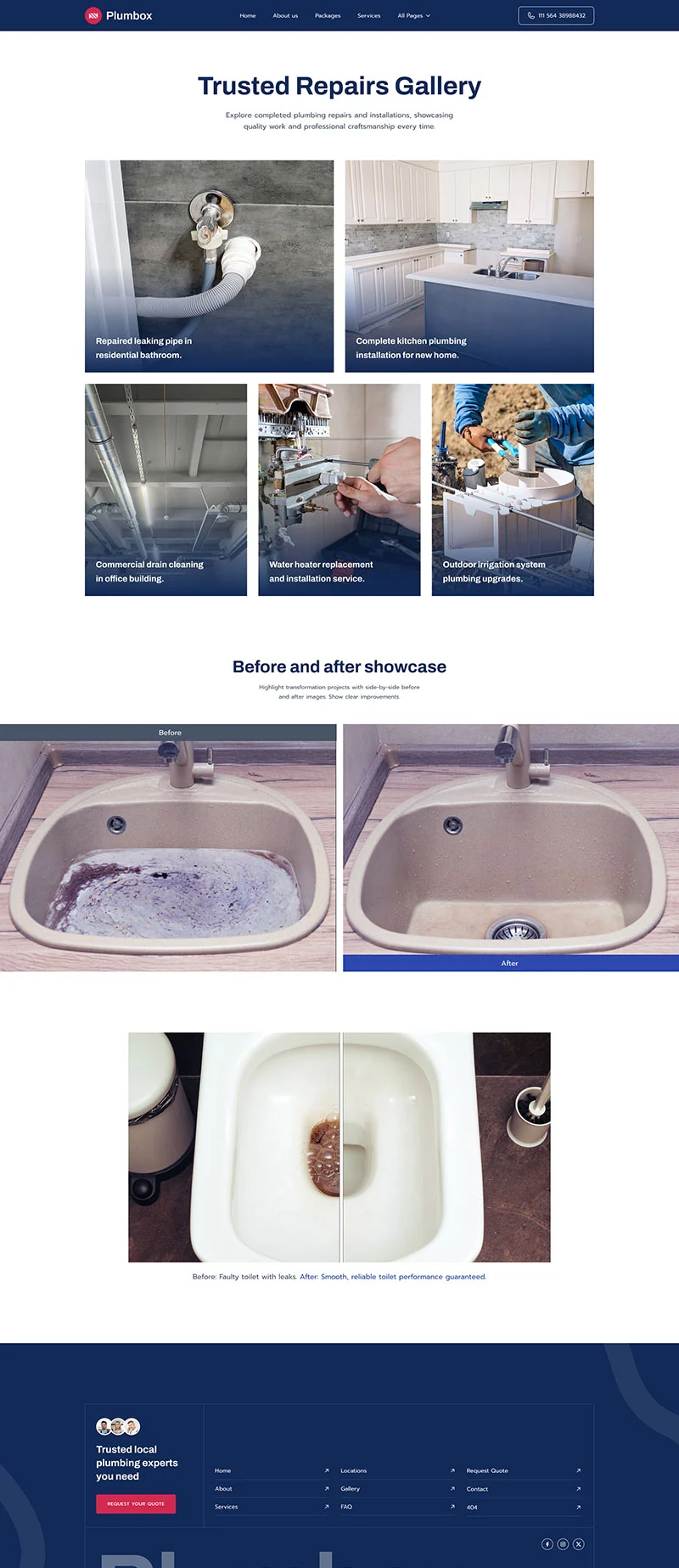 水管工与维修服务Elementor网站模板_一键导入快速建站插图7-WP资源海 家政 Elementor 模板图片展示预览
