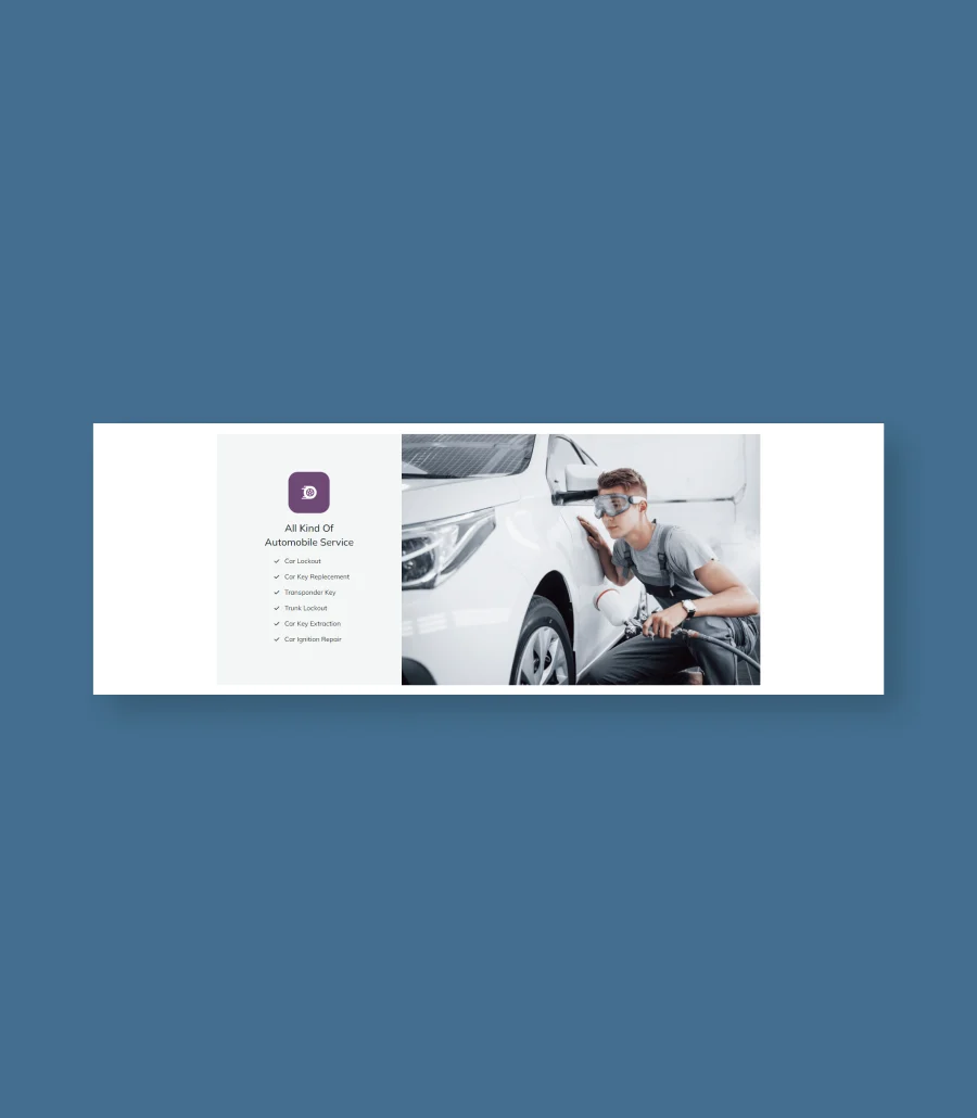CleanSwipe Service Section For Gutenberg