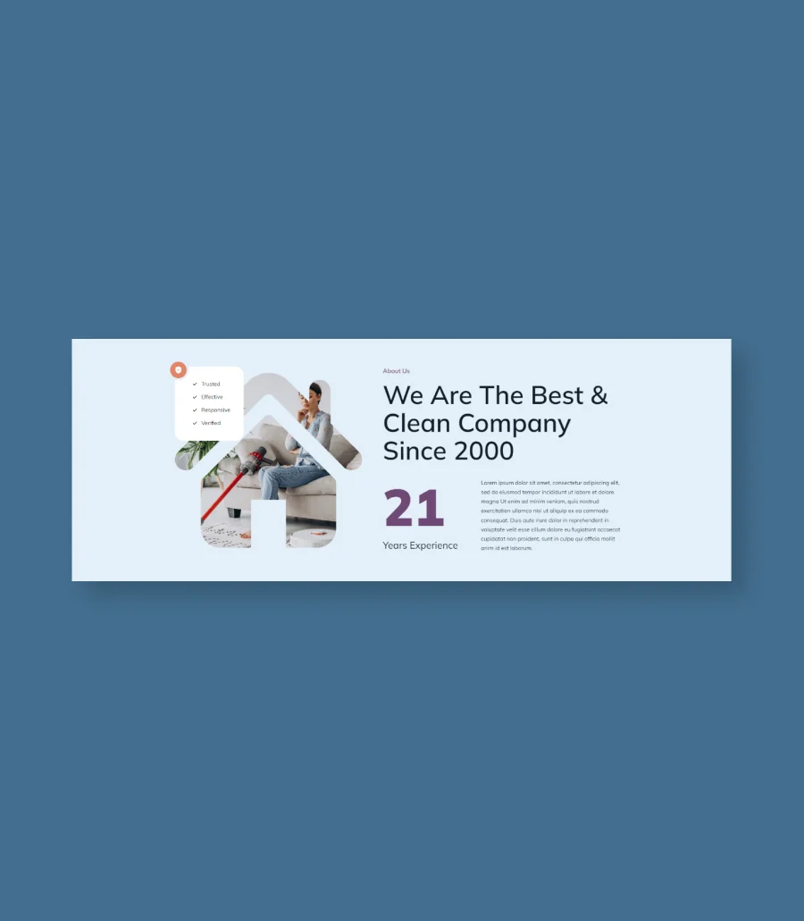 CleanSwipe About Us Section For Gutenberg