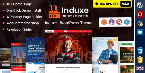 Induxe 工业与制造业 WordPress 主题插图-WP资源海 Induxe - Industry & Manufacturing WordPress Theme - Business Corporate
