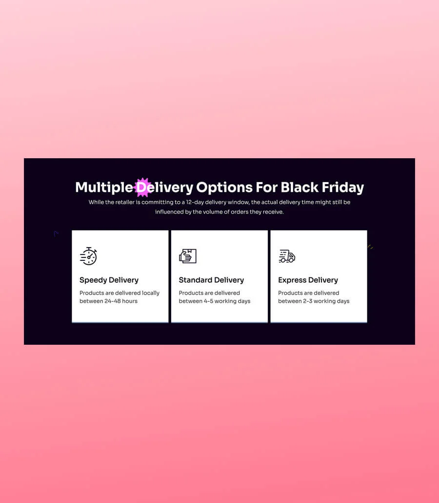 BlackMania Black Friday Features Section