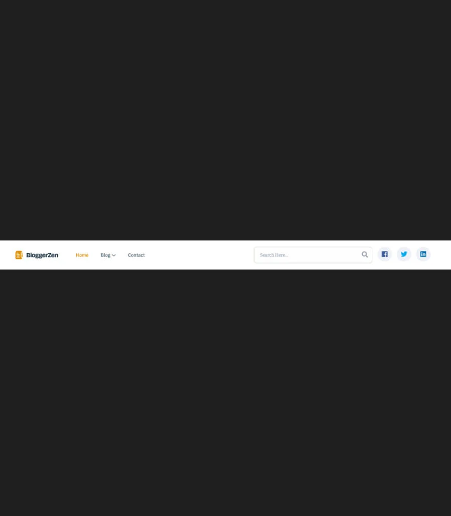 博客Gutenberg网站模板_一键导入快速建站插图11-WP资源海 BloggerZen Header Section For Gutenberg
