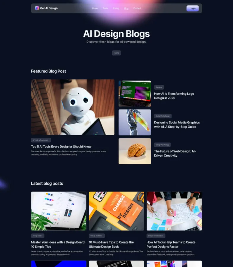 AI 设计生成Elementor网站模板_一键导入快速建站插图4-WP资源海 GenAI Blog Page for Elementor
