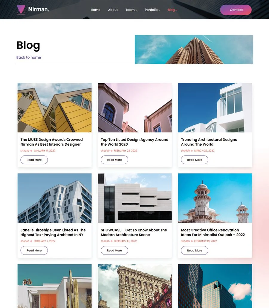 Nirman Blog Page