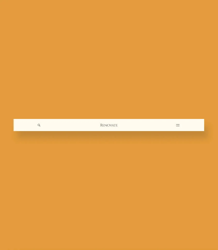 Renovate - Home Decor Header Section for Gutenberg
