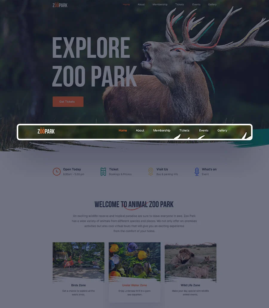 Zoo Park Header