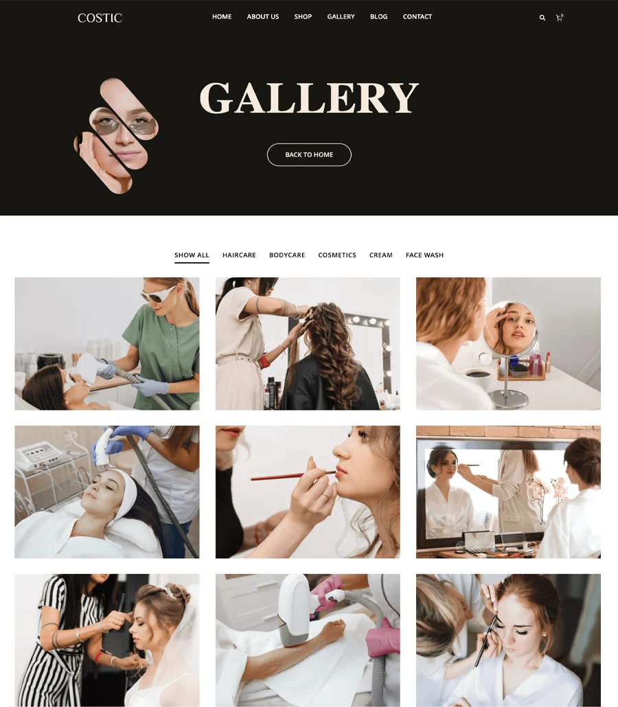 Costic Gallery Page For Gutenberg