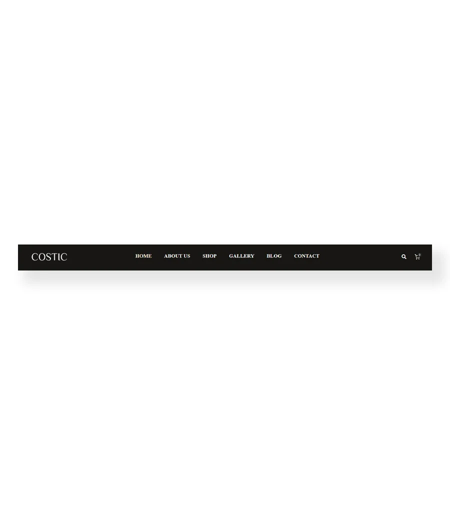 Costic Header Section For Gutenberg