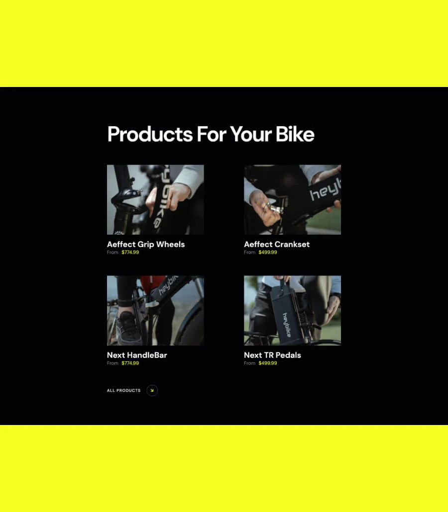 自行车商店Gutenberg网站模板_一键导入快速建站插图6-WP资源海 Pedalpal Products Section For Gutenberg
