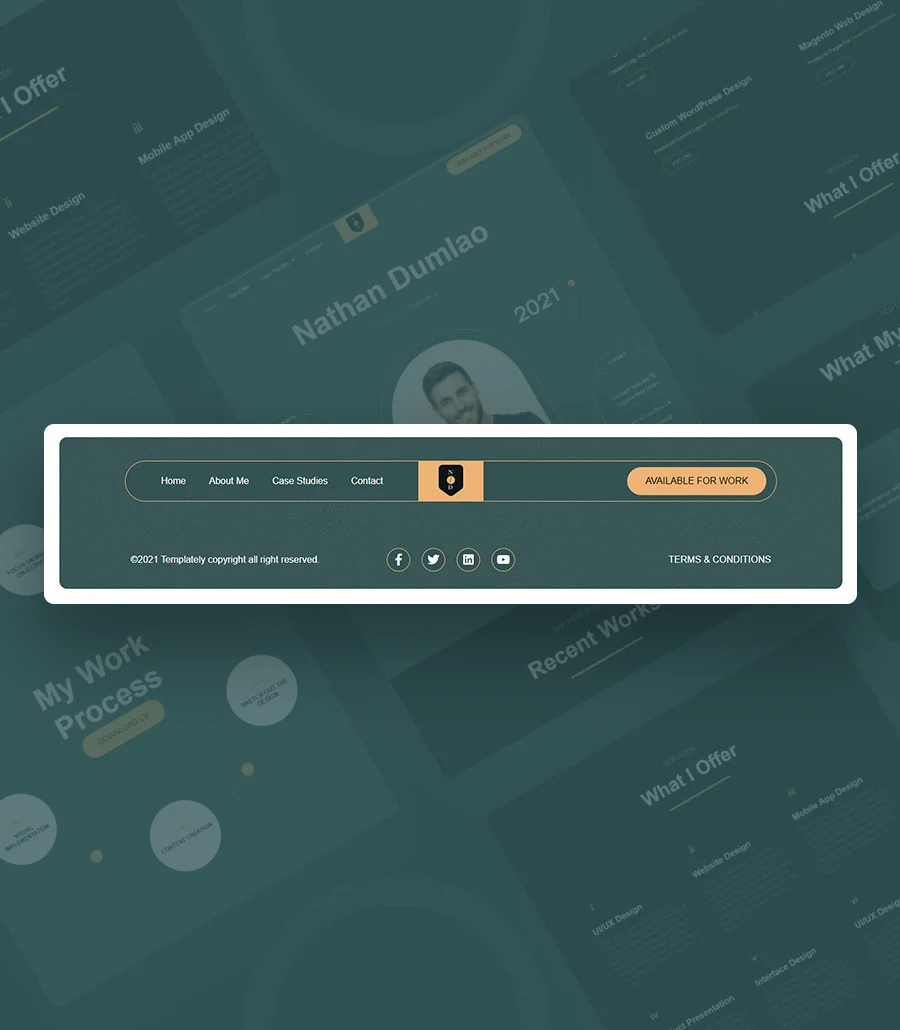 个人简历Elementor网站模板_一键导入快速建站插图7-WP资源海 SleekResume Footer