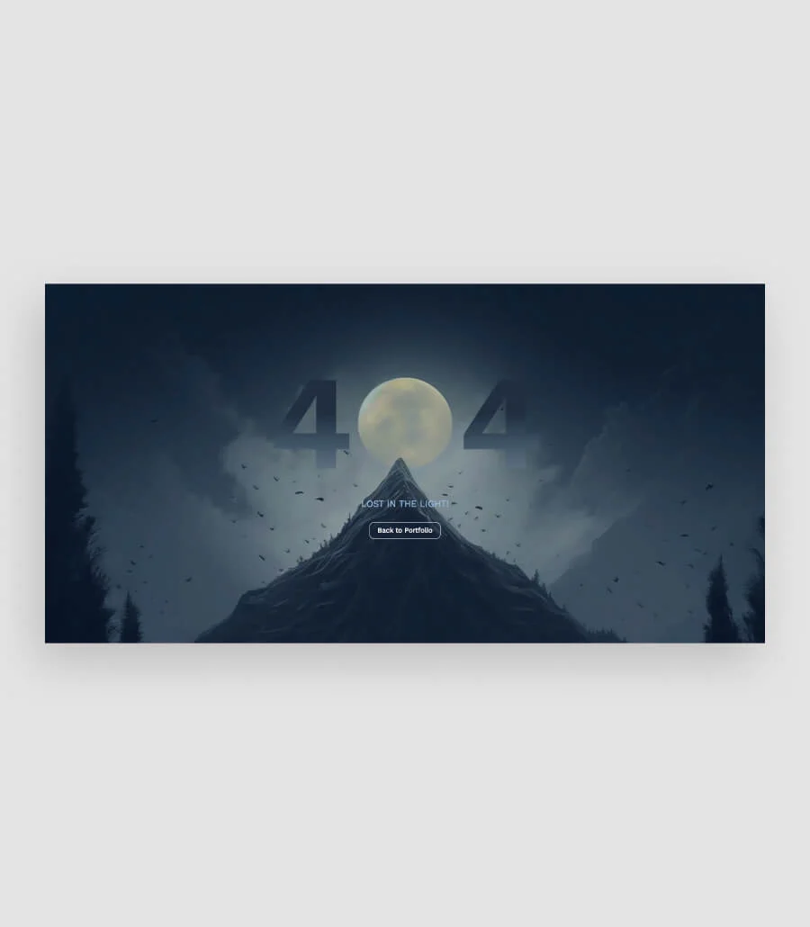 高端 404 页面Gutenberg网站模板_一键导入快速建站插图2-WP资源海 LostSignal Pro Portfolio 404 Page For Gutenberg