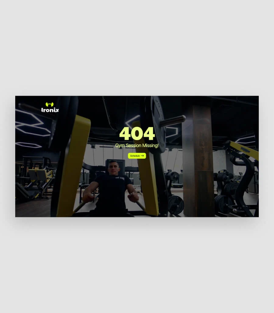 高端 404 页面Gutenberg网站模板_一键导入快速建站插图6-WP资源海 LostSignal Pro Gym 404 Page For Gutenberg