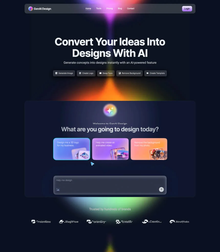 AI 设计生成Gutenberg网站模板_一键导入快速建站插图1-WP资源海 GenAI Landing Page for Gutenberg